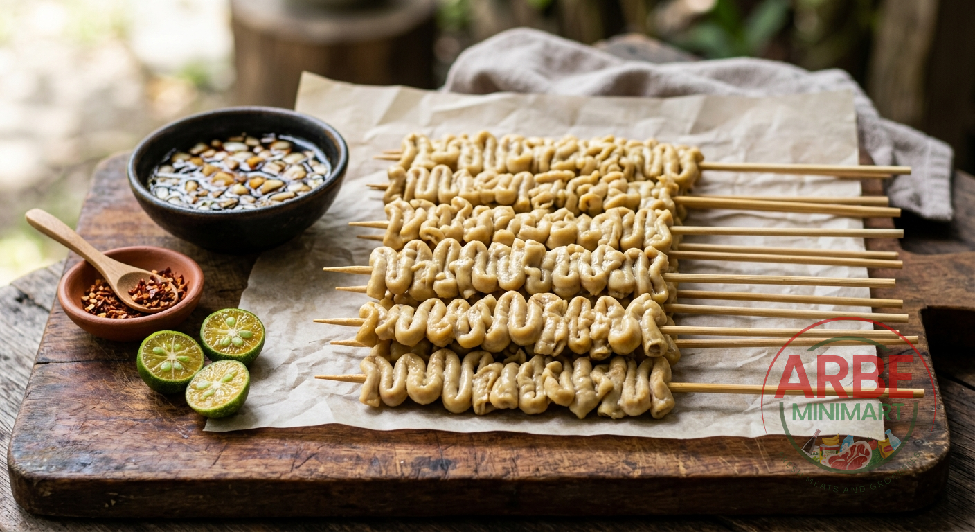 Fresh Chicken Boiled Intestine (Isaw)
